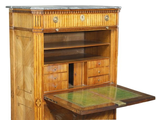 A French kingwood and marquetry decorated and gilt - 2