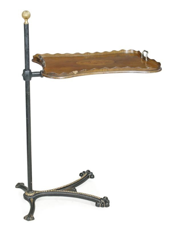 A Victorian mahogany, marquetry and brass mounted