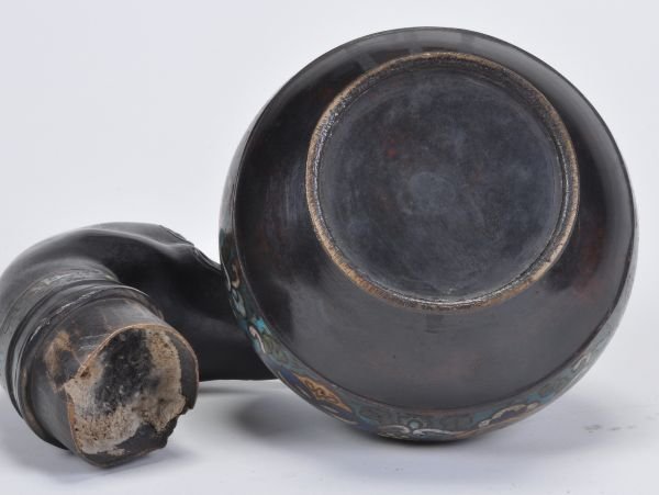 A Chinese bronze flask , in archaic style, the cov - 2