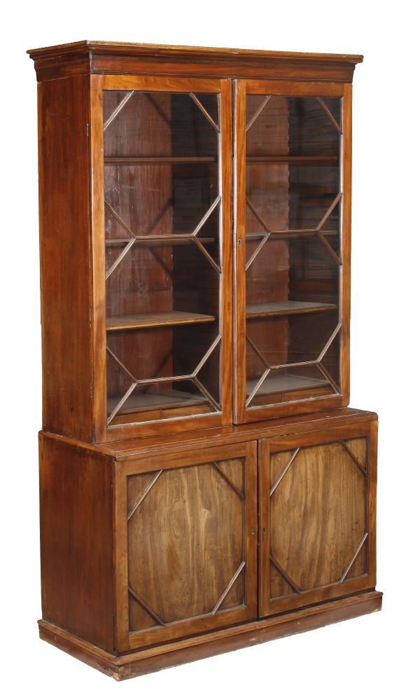 A George III mahogany cabinet bookcase , circa 178