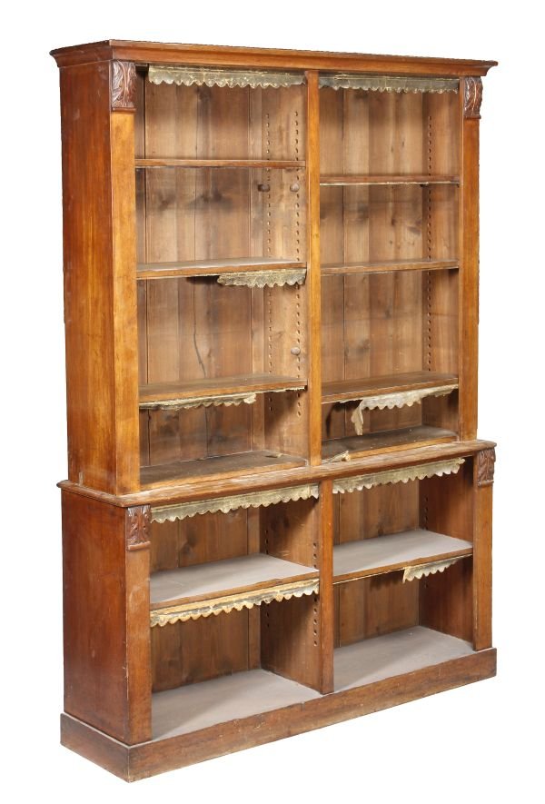 A William IV mahogany open bookcase , circa 1835,