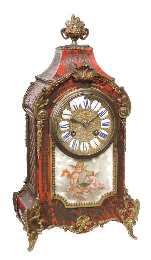 A French Louis XV style gilt brass mounted boulle