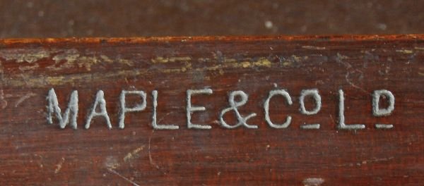 A Victorian mahogany partners pedestal desk, stamp - 2