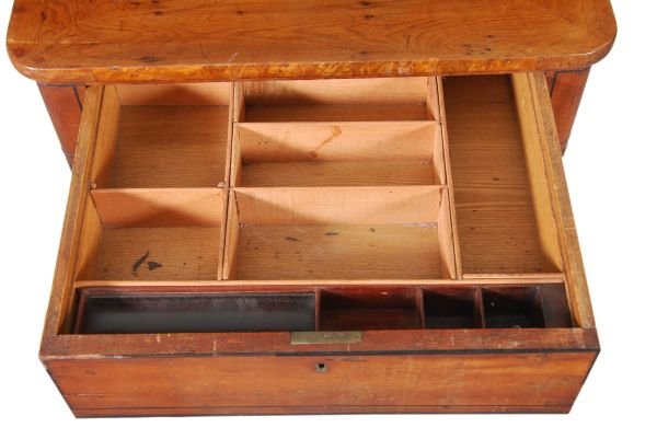 A Regency yew, tulipwood and boxwood strung writin - 3