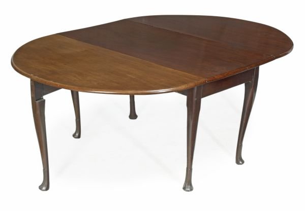 An Irish mahogany drop leaf table , circa 1750, hi
