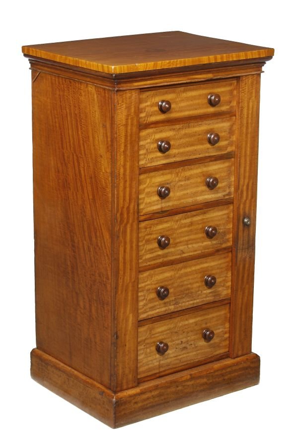 A Victorian mahogany Wellington chest, circa 1870