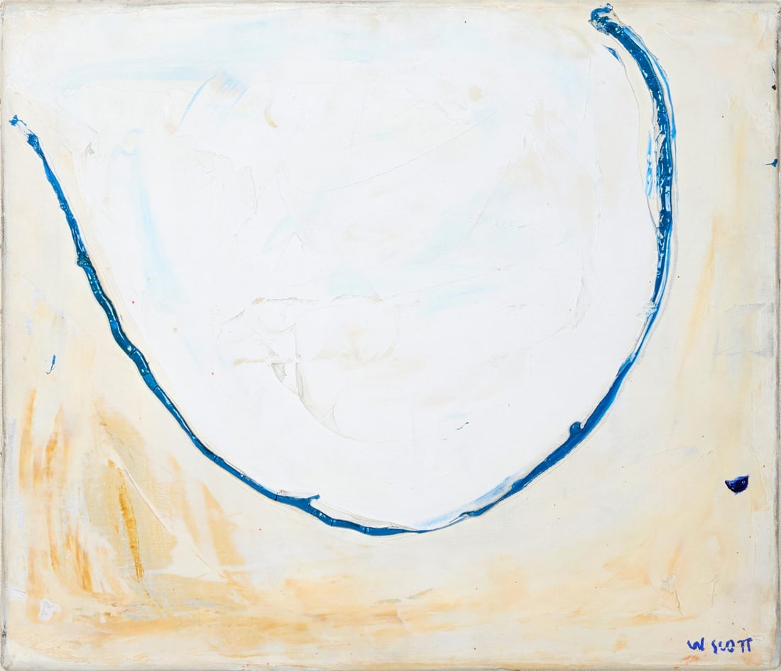 λ WILLIAM SCOTT (BRITISH, 1913-1989), QUIET RIVER (1 of 3)