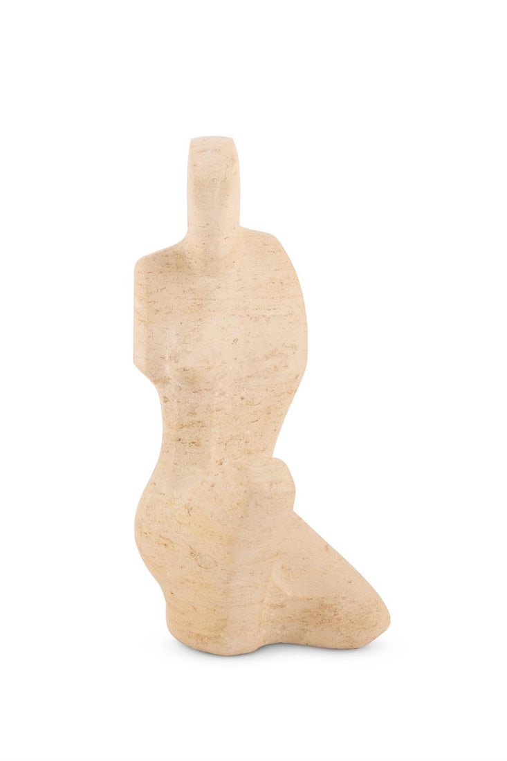 λ JOHN BROWN (BRITISH, B.1931), ADOLESCENCE: SEATED FIGURE (1 of 2)