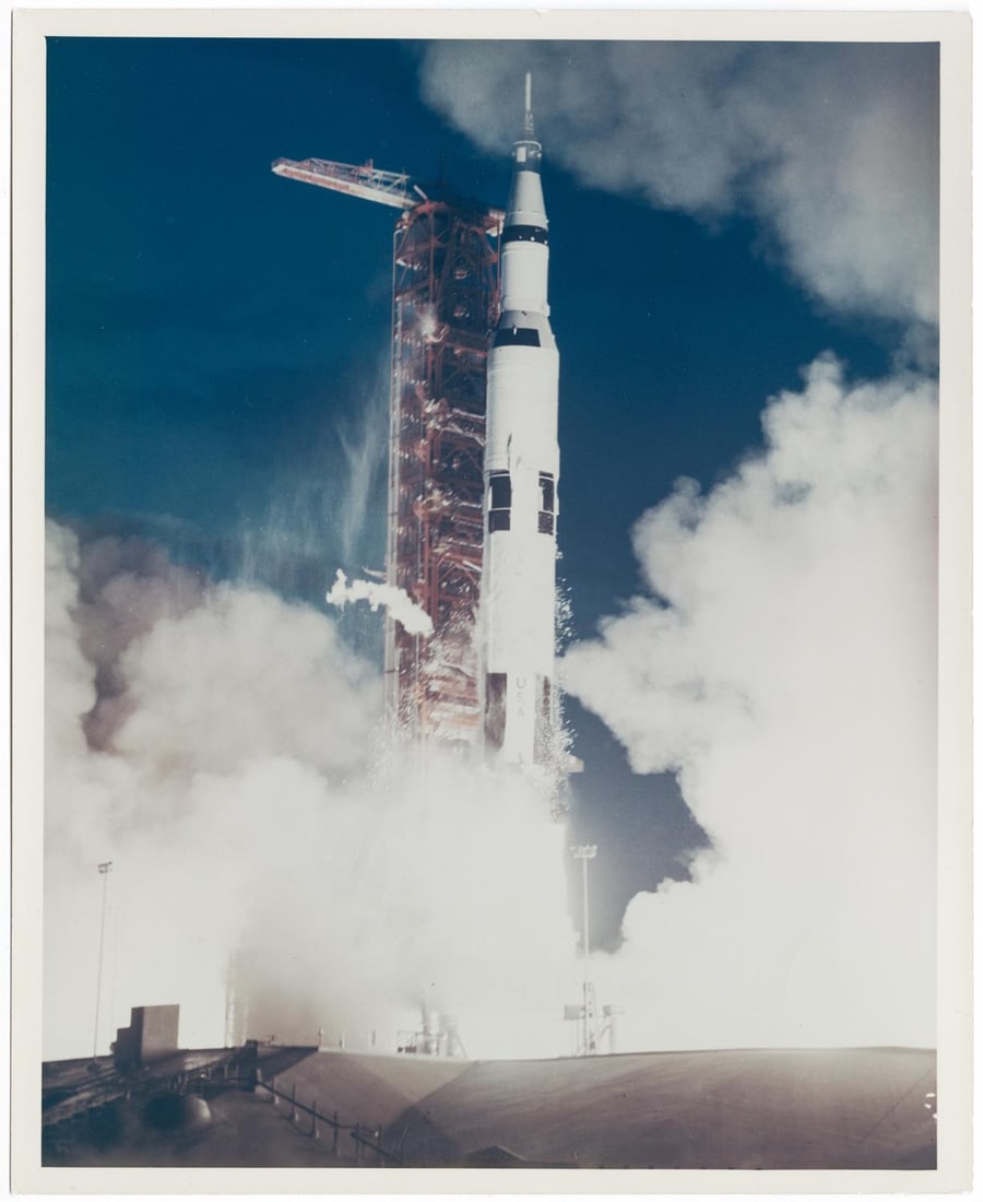 [Apollo 4] THE HISTORIC SATURN V LIFTOFF THAT PAVED THE WAY TO THE MOON (1 of 3)