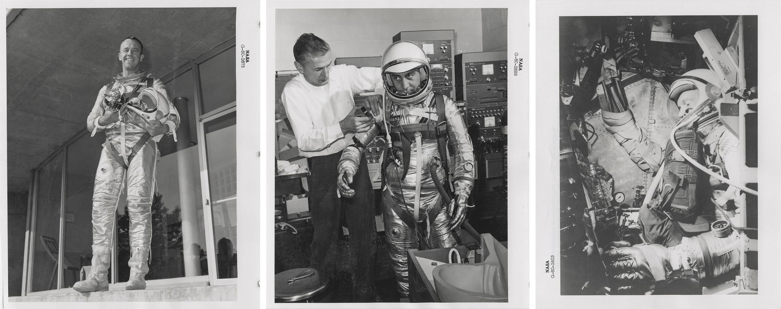 [Project Mercury] NASA'S FIRST ASTRONAUTS PREPARE FOR THE EARLIEST U.S. MANNED SPACE FLIGHTS (1 of 7)