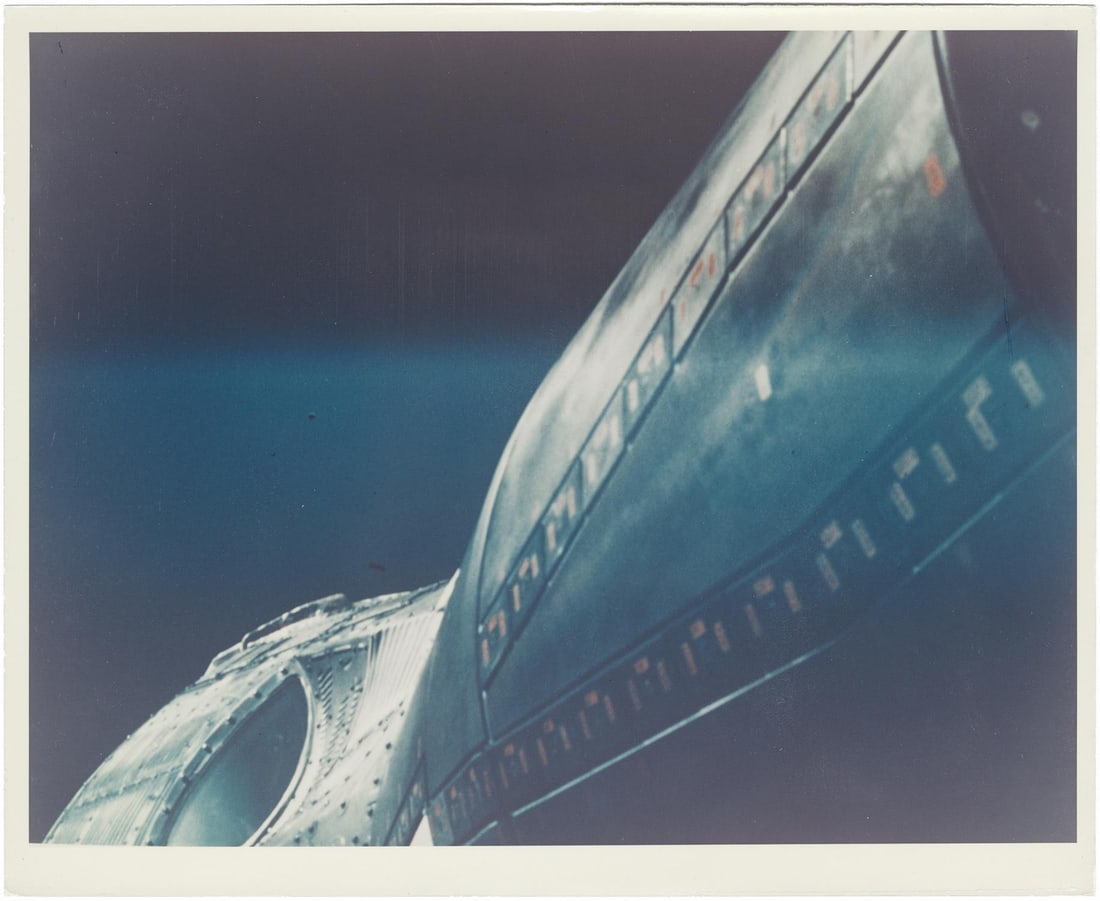 [Gemini IV] THE FIRST HUMAN-TAKEN PHOTOGRAPH FROM OUTER SPACE (1 of 2)