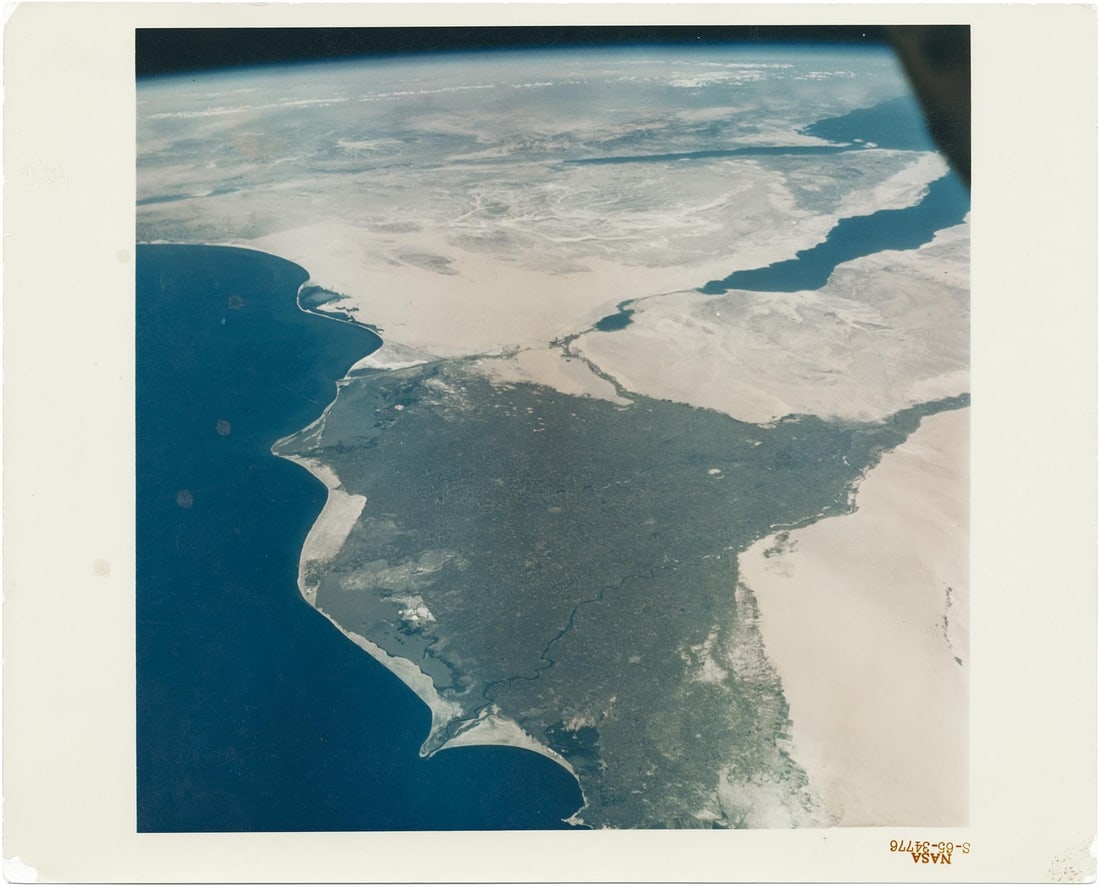 [Gemini IV] THE CRADLE OF CIVILIZATION FROM SPACE: EGYPT (1 of 3)