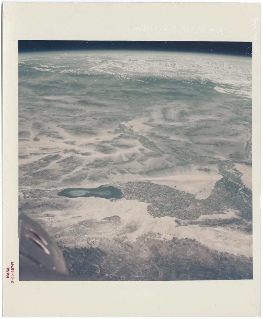 [Gemini V] FEATURED IN NATIONAL GEOGRAPHIC: IMPERIAL VALLEY FROM SPACE (1 of 3)