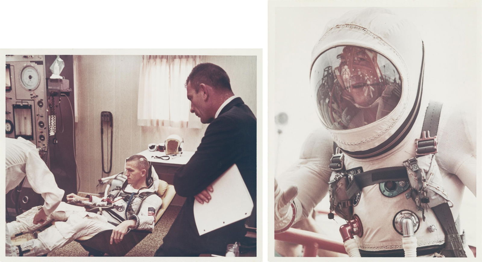 [Gemini VII] FRANK BORMAN AND JAMES LOVELL DEPARTING FOR THE FIRST LONG-DURATION SPACE MISSION (1 of 5)