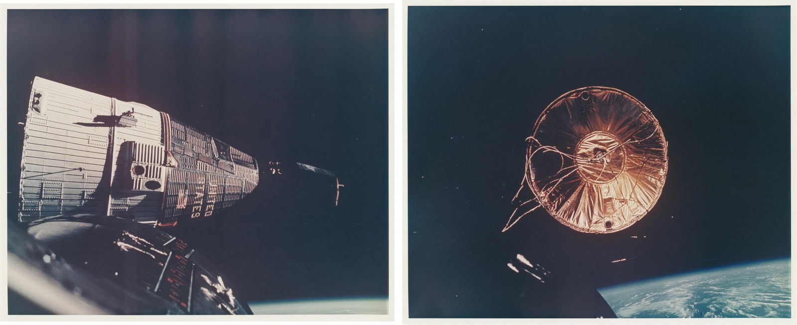 [Gemini VI-A] DOUBLE-PAGE OF LIFE: FIRST RENDEZVOUS IN SPACE (diptych) (1 of 7)