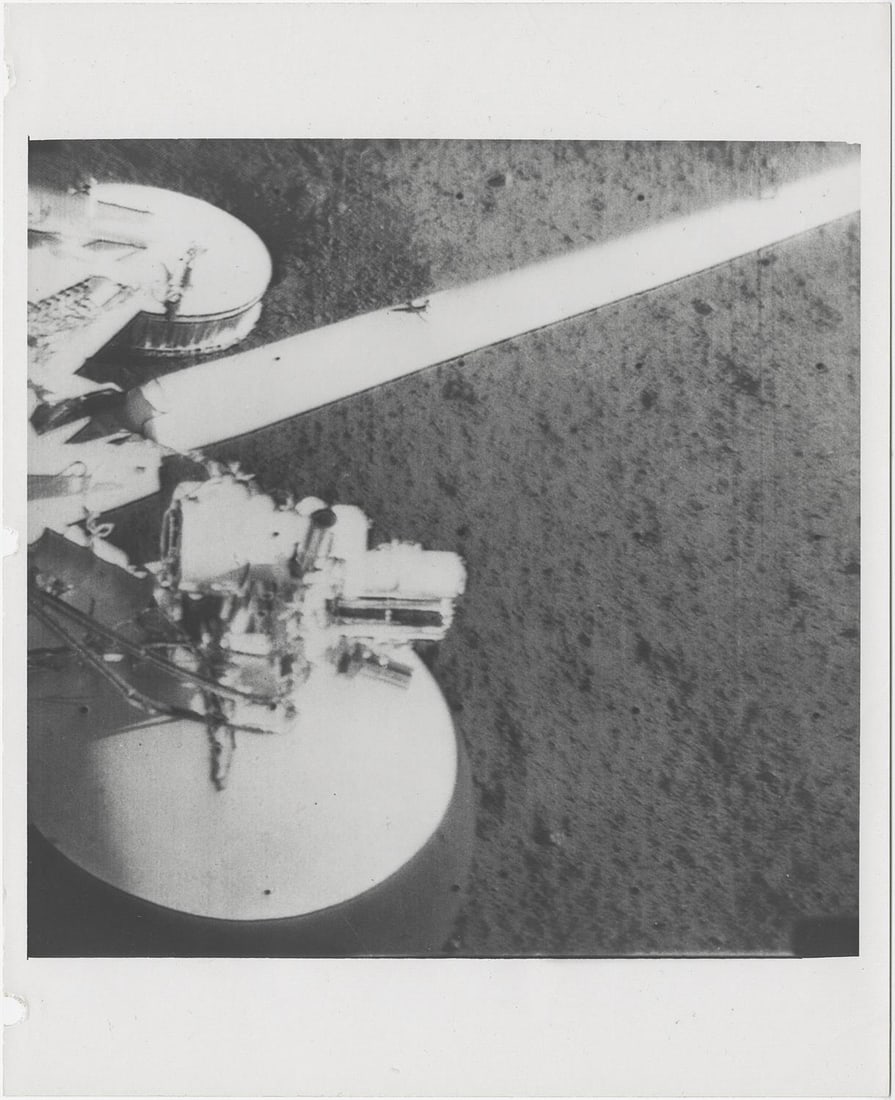 [Surveyor I] FIRST GLIMPSE OF THE MOON FROM THE FIRST U.S. LUNAR LANDER (1 of 2)