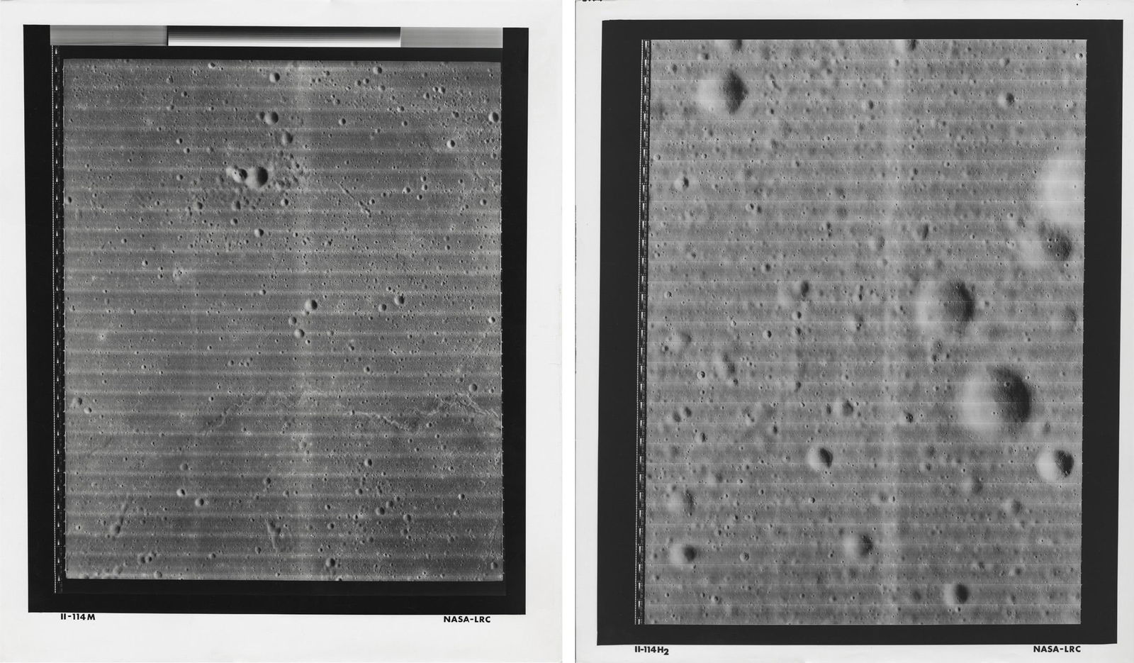 [Lunar Orbiter II] LARGE FORMATS: FIRST DETAILED IMAGES OF MOON'S CENTER FOR APOLLO PLANNING (1 of 3)