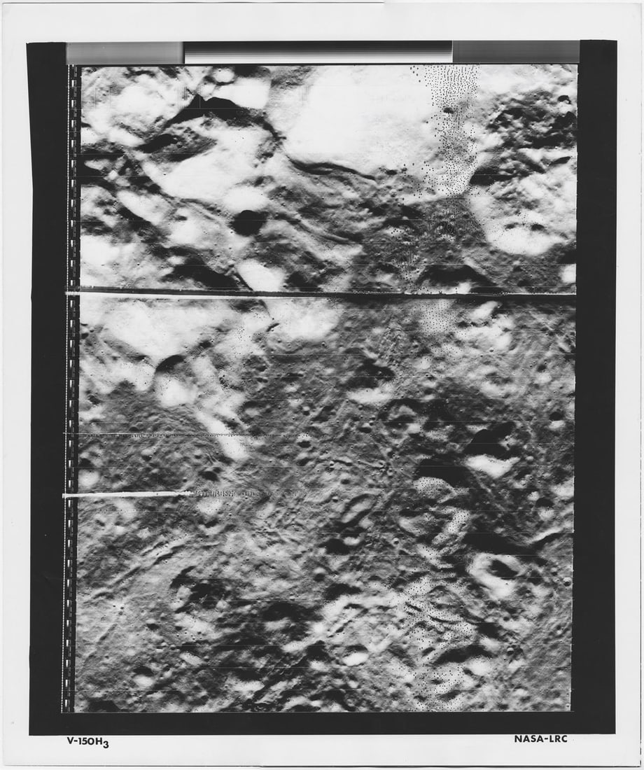 [Lunar Orbiter V] LARGE FORMAT, STUNNING VIEW OF THE FLOOR OF CRATER COPERNICUS (1 of 1)