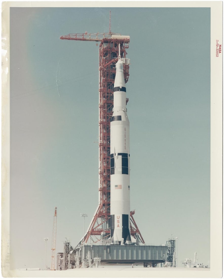 [Apollo 10] THE GIANT SATURN V ROLLS TOWARD THE PAD FOR ITS PATHFINDER MISSION TO THE MOON (1 of 2)