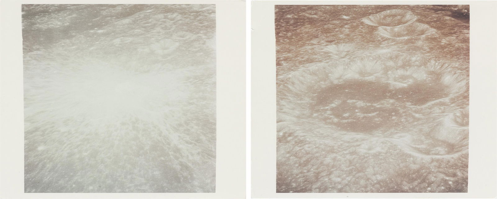 [Apollo 10] ILLUMINATED CRATERS ON THE MOON'S NEARSIDE (diptych) (1 of 5)