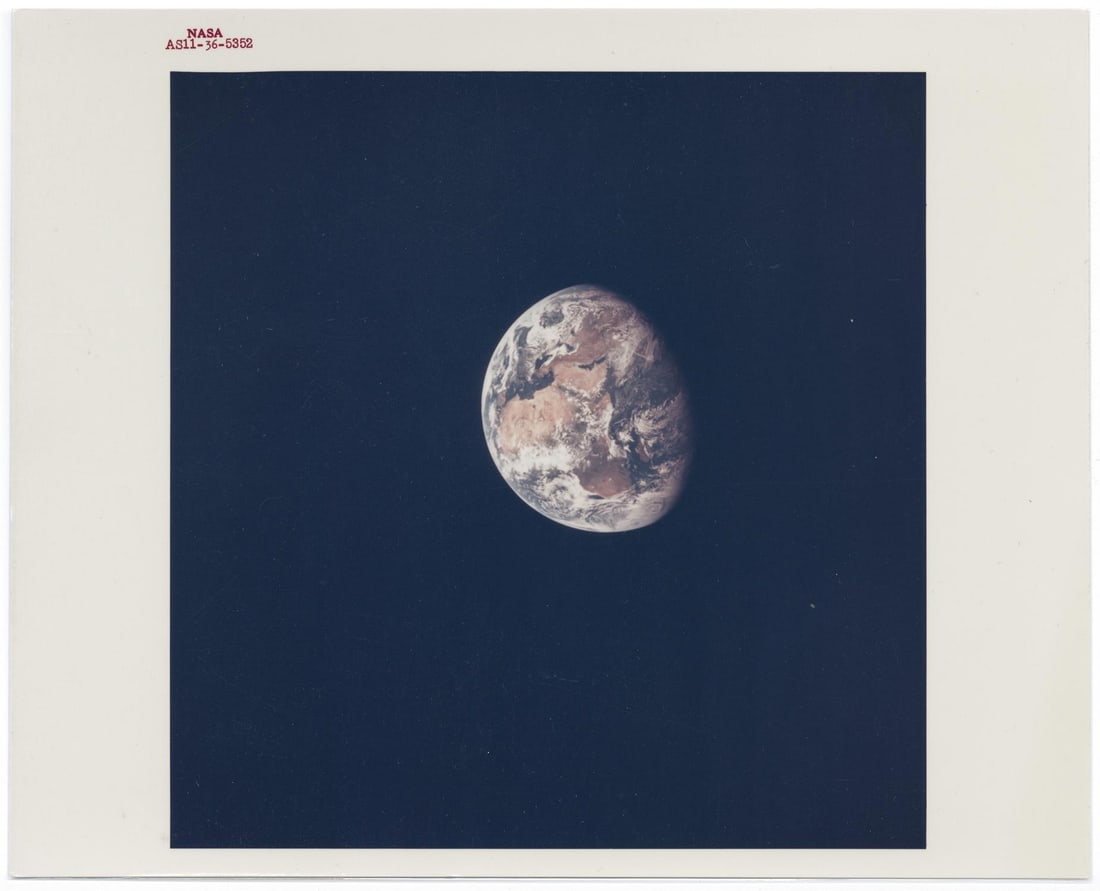 [Apollo 11] PLANET EARTH, RARE UNPUBLISHED VIEW (1 of 4)