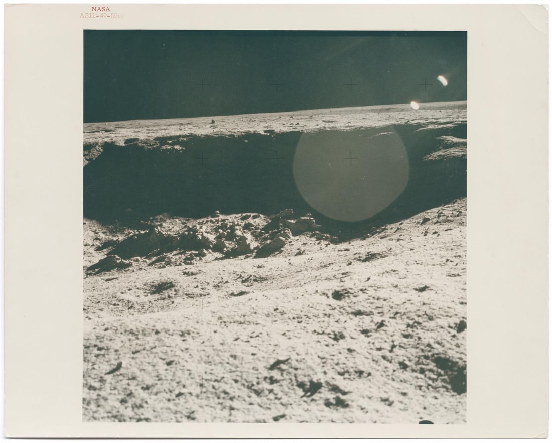 [APOLLO 11] EXPLORATION OF LITTLE WEST CRATER AWAY FROM THE EAGLE (1 of 4)