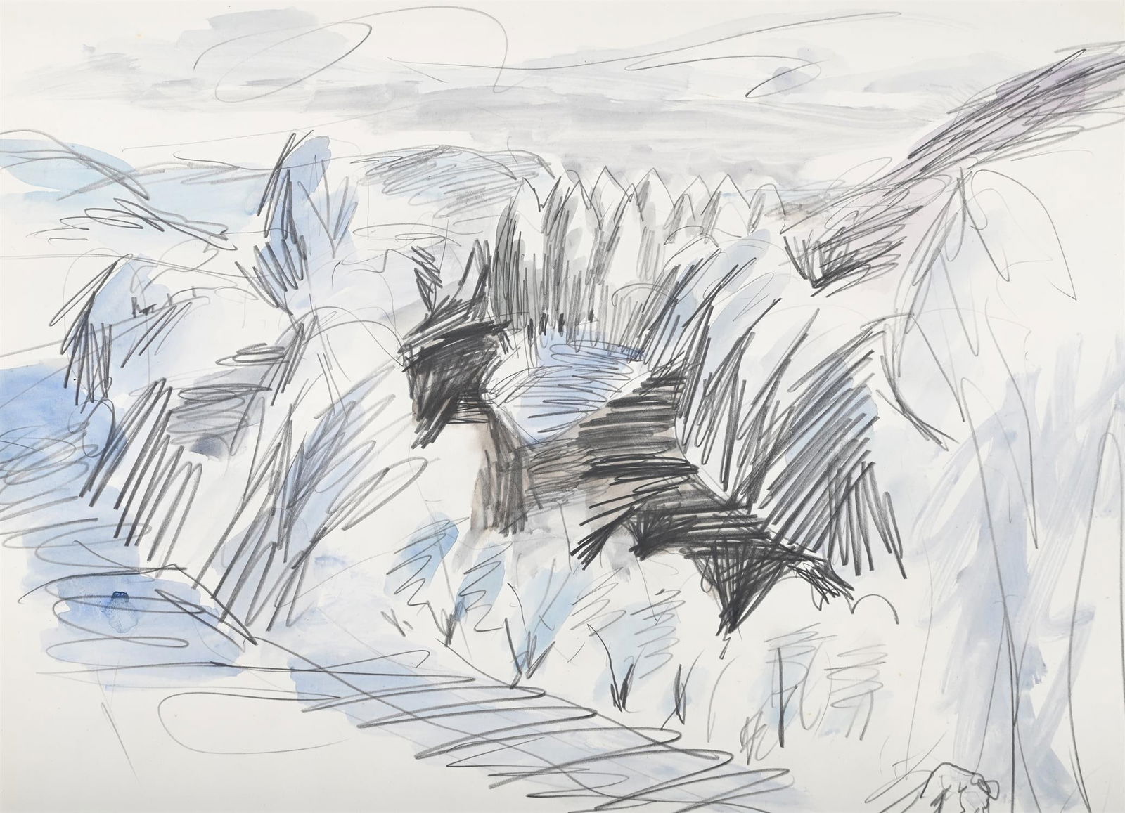 λ JULIAN TREVELYAN (BRITISH 1910-1988), EXTENSIVE LANDSCAPE (1 of 3)