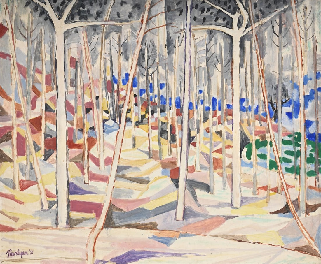 λ JULIAN TREVELYAN (BRITISH 1910-1988), PINE FOREST (1 of 3)