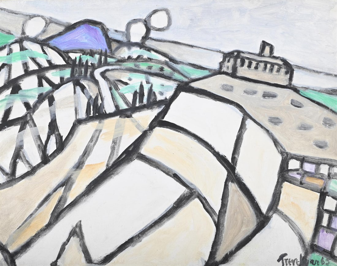 λ JULIAN TREVELYAN (BRITISH 1910-1988), MOUNT ATHOS (1 of 3)