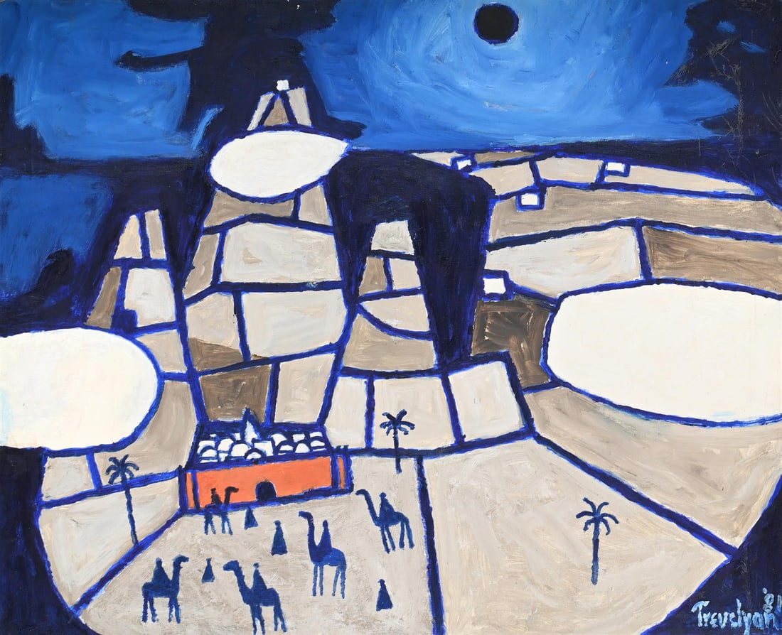 λ JULIAN TREVELYAN (BRITISH 1910-1988), MOUNT SINAI (1 of 3)