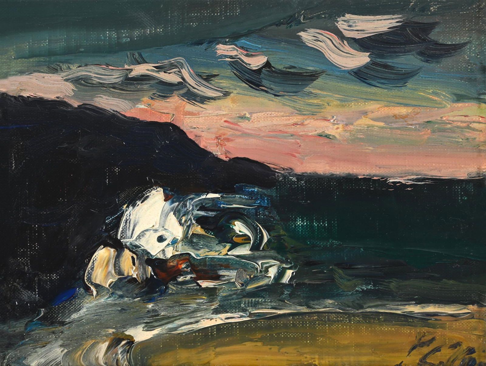 λ PETER COLLIS (IRISH 1929-2012), THE SEA, CLEGGAN BAY, COUNTY GALWAY, IRELAND (1 of 3)