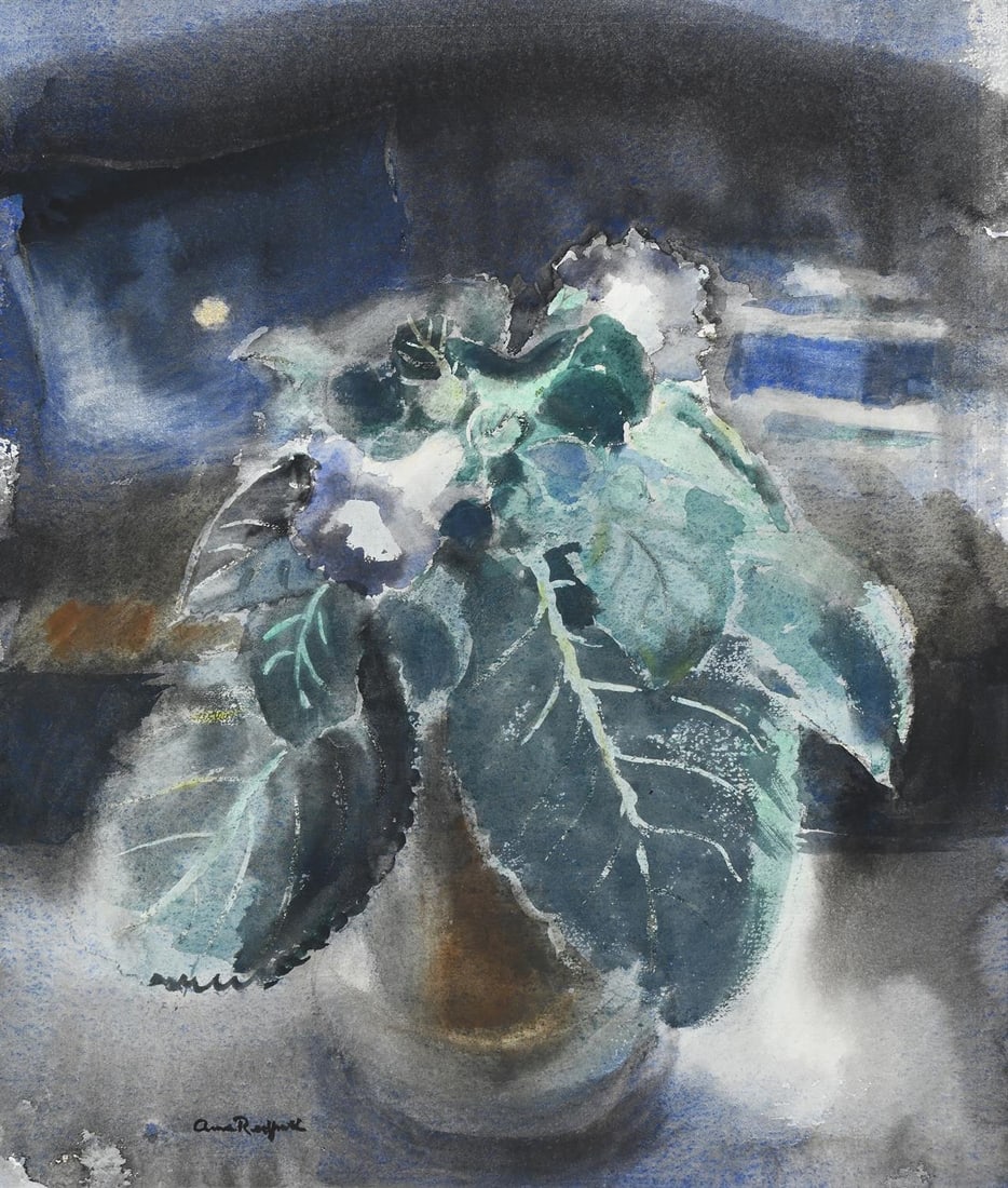 λ ANNE REDPATH (BRITISH 1895-1965), GLOXINIA (1 of 3)