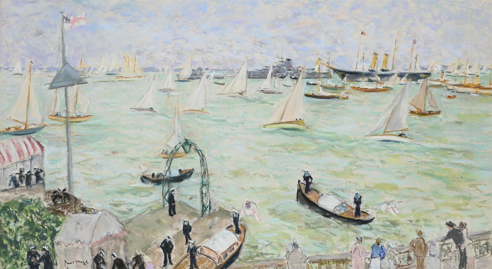 λ PAUL LUCIEN MAZE (FRENCH/BRITISH 1887-1979), COWES REGATTA, ISLE OF WIGHT, 1930 (1 of 3)