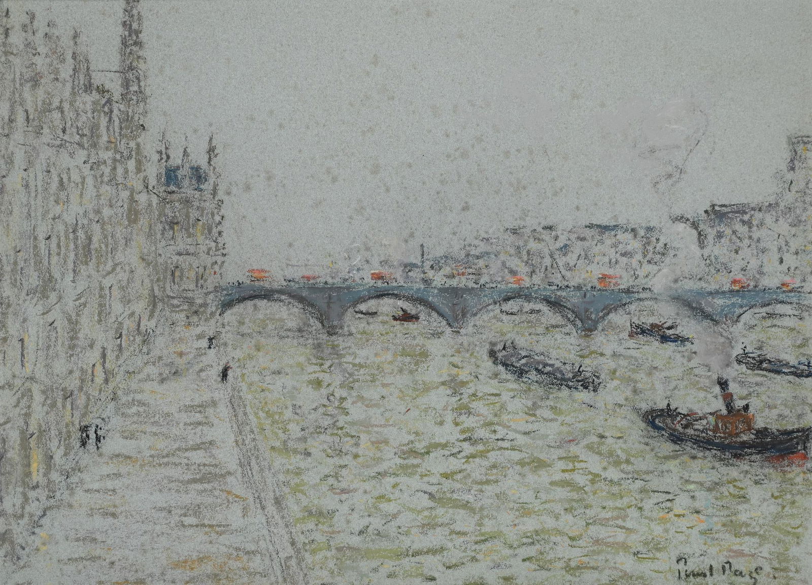 λ PAUL LUCIEN MAZE (FRENCH/BRITISH 1887-1979), LOOKING OVER THE TERRACE OF THE HOUSES OF (1 of 3)