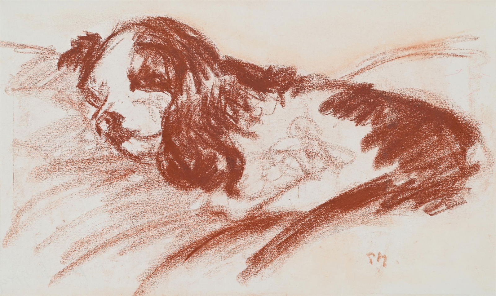 λ PAUL LUCIEN MAZE (FRENCH/BRITISH 1887-1979), A SLEEPING SPANIEL (1 of 3)