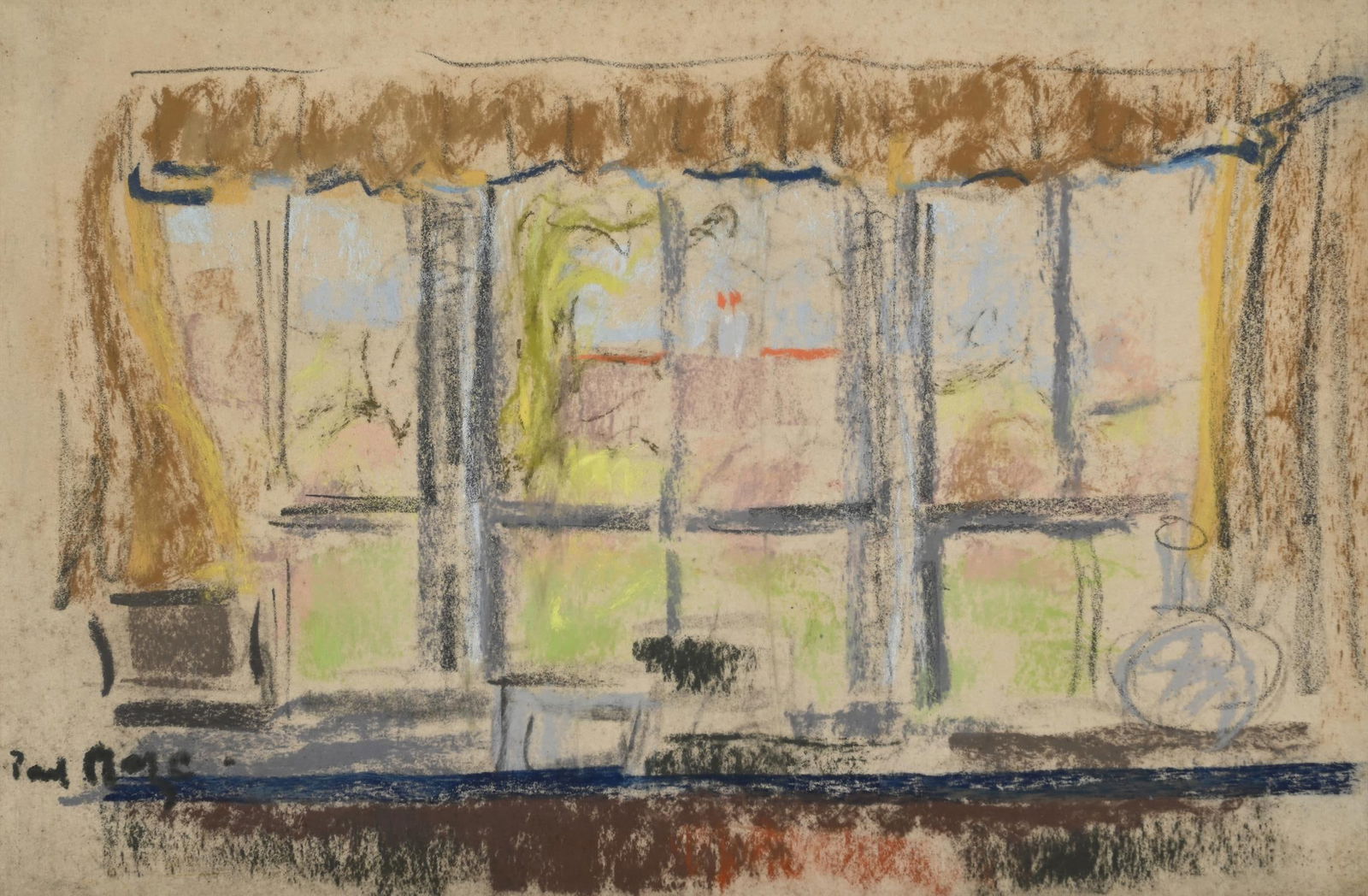 λ PAUL LUCIEN MAZE (FRENCH/BRITISH 1887-1979), A VIEW THROUGH A WINDOW (1 of 3)
