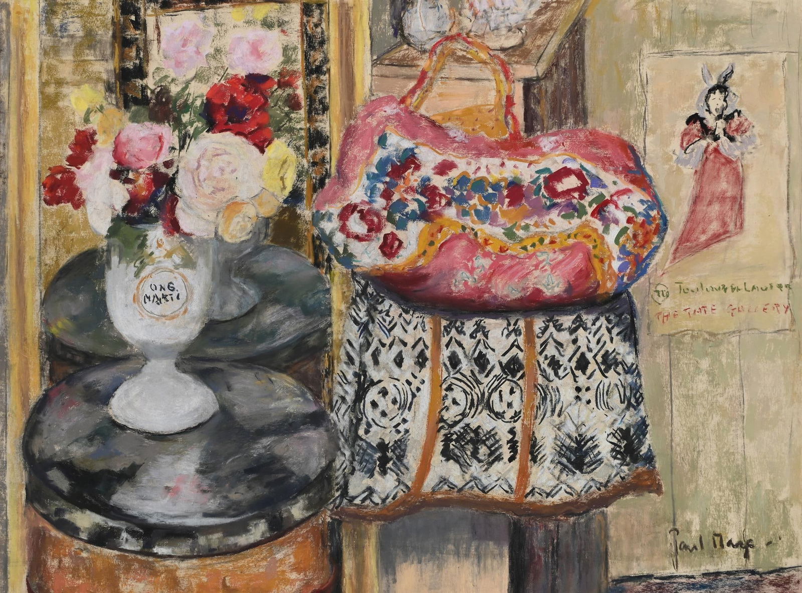 λ PAUL LUCIEN MAZE (FRENCH/BRITISH 1887-1979), STILL LIFE WITH FLOWERS IN A VASE (1 of 3)