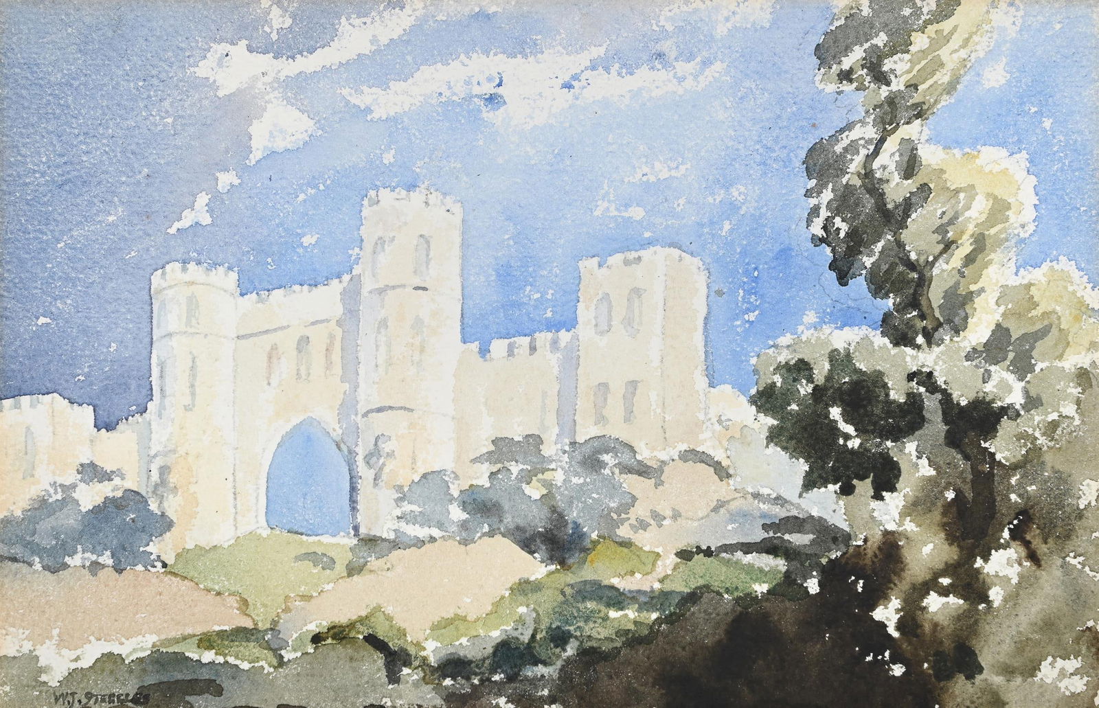 λ WALTER STEGGLES (BRITISH 1908-1997), SHAM CASTLE, BATH (1 of 3)