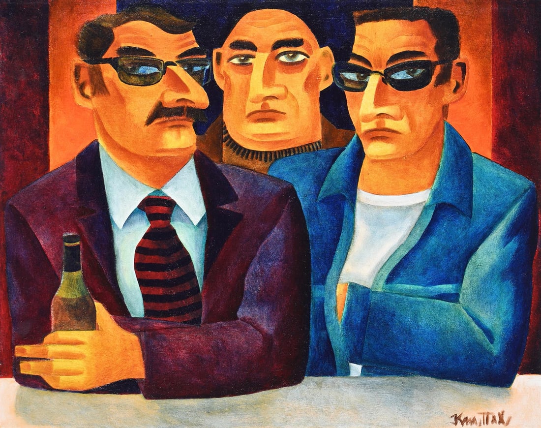 λ GRAHAM KNUTTEL (IRISH 1954-2023), 3 GUYS NAMED MO (1 of 3)