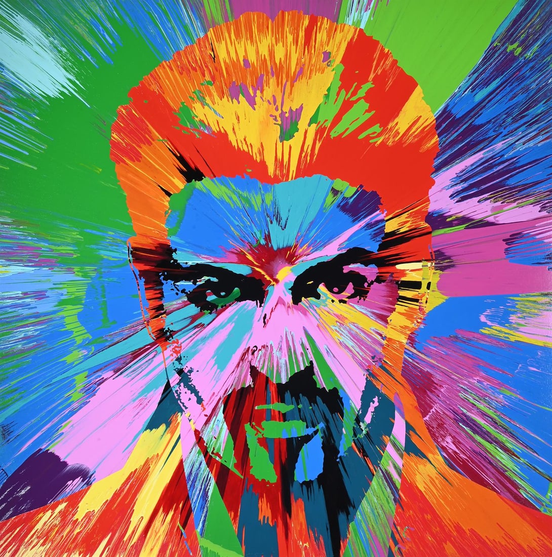 λ DAMIEN HIRST (BRITISH B. 1965), BEAUTIFUL, BEAUTIFUL GEORGE MICHAEL LOVE PAINTING (1 of 9)