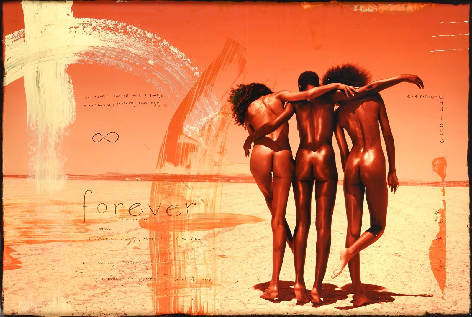 RAPHAEL MAZZUCCO (CANADIAN B. 1965, ), FOREVER: RAPHAEL MAZZUCCO (CANADIAN B. 1965)FOREVERArchival print, mixed media, encased in resinSigned (lower right) and variously inscribed and titled (throughout the sheet)61 x 91.5cm (24 x 36in.)Provenance: