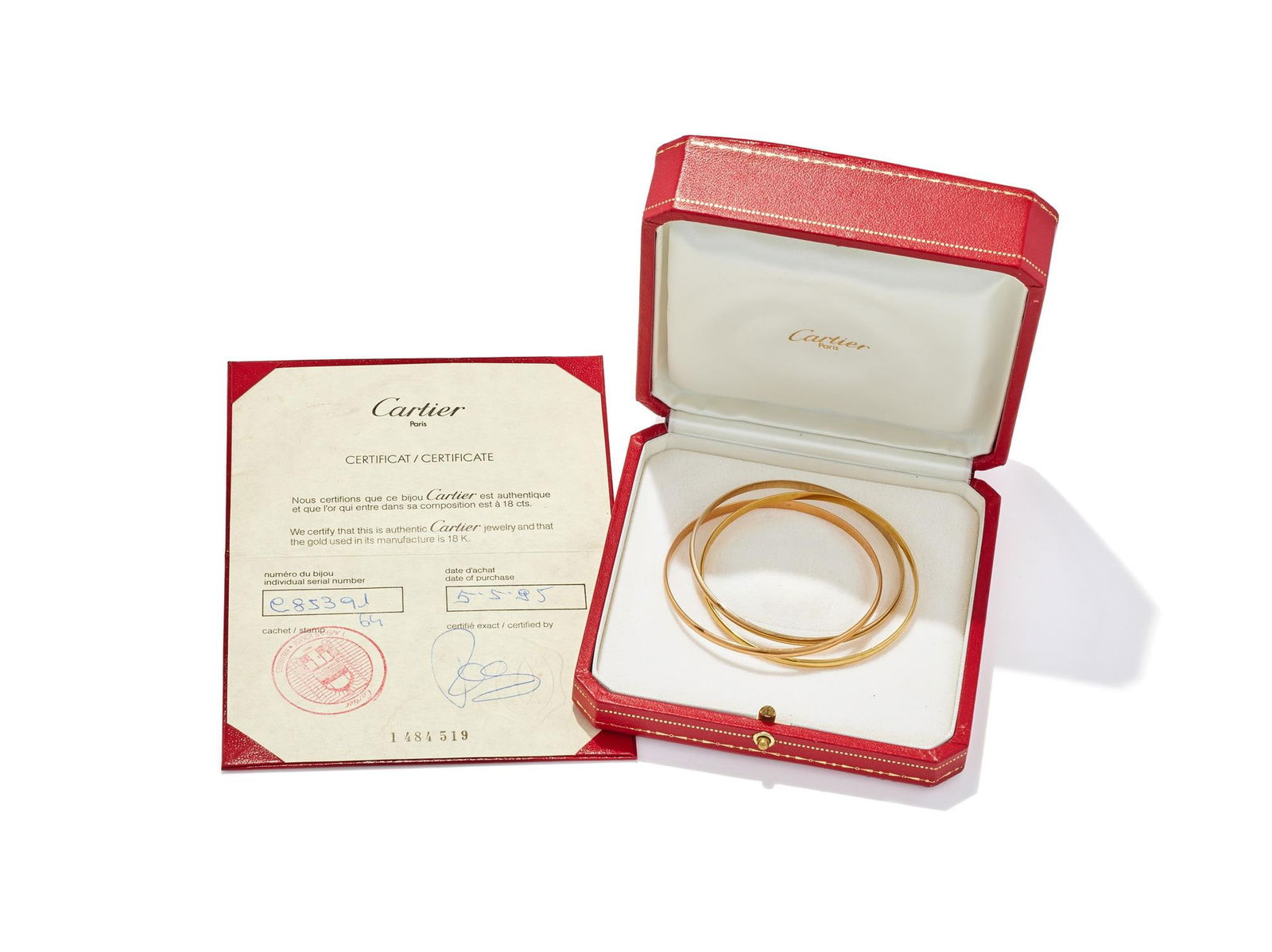 CARTIER, A 'TRINITY' BANGLE - 3