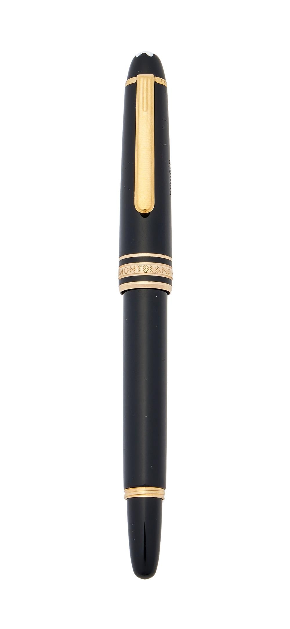 MONTBLANC, MEISTERSTÜCK, 114, HOMMAGE À WOLFGANG AMADEUS MOZART, A BLACK FOUNTAIN PEN (1 of 3)
