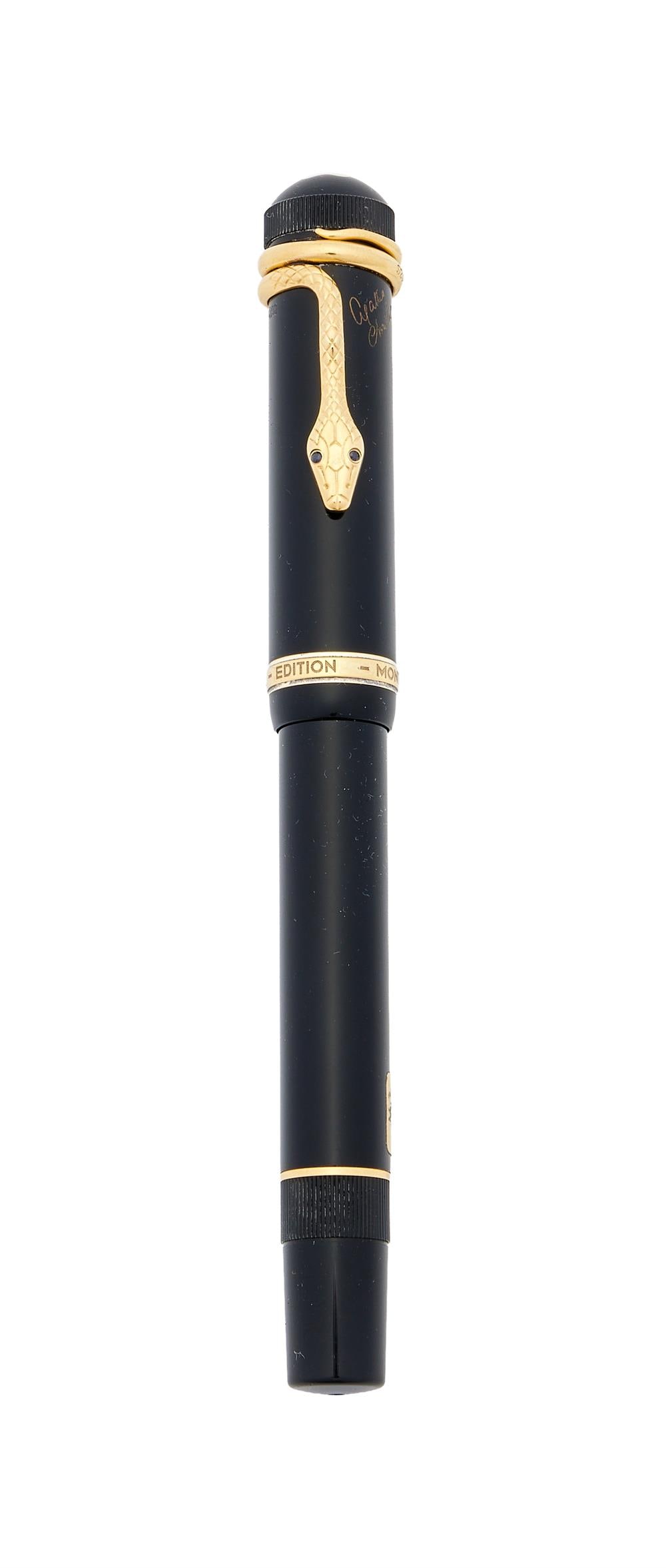 MONTBLANC, WRITERS EDITION, AGATHA CHRISTIE, A LIMITED EDITION FOUNTAIN PEN (1 of 2)