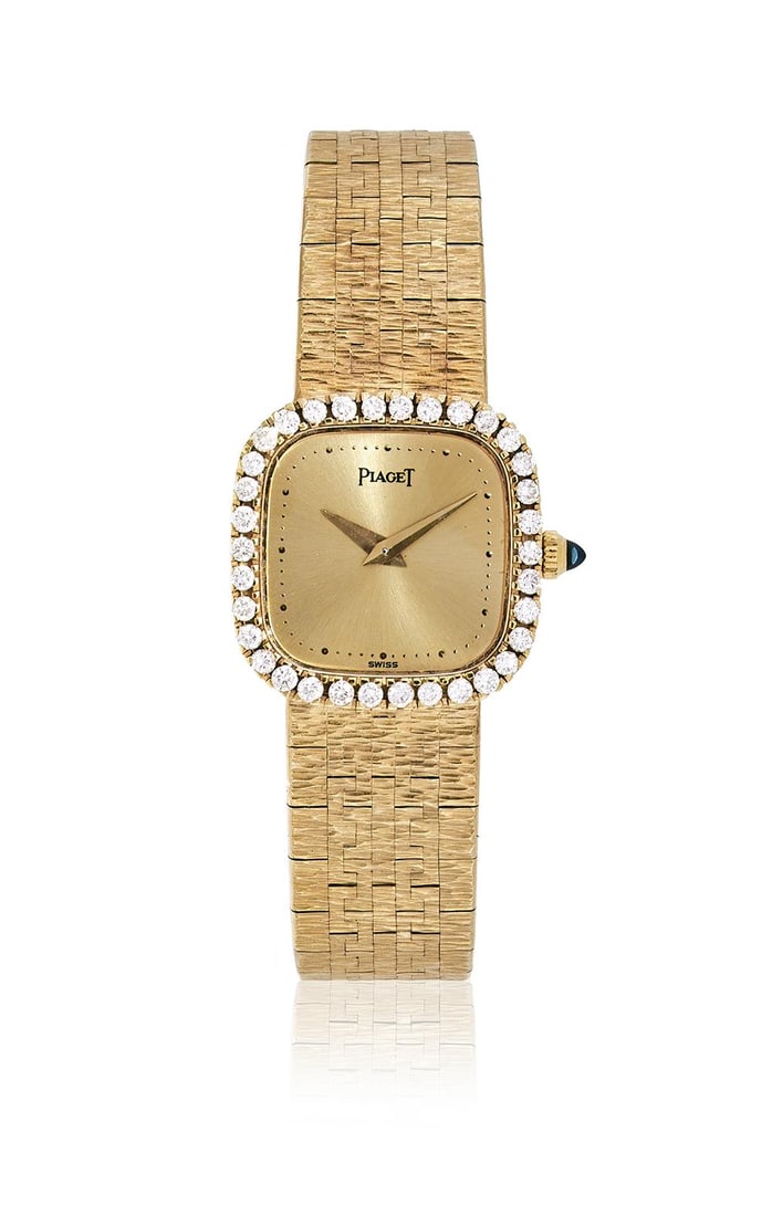 PIAGET, REF. 4908 A6, A LADY'S GOLD AND DIAMOND COCKTAIL WATCH (1 of 1)