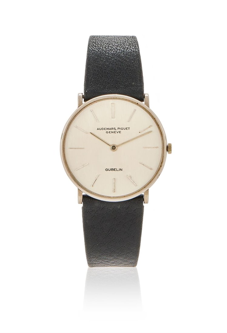 AUDEMARS PIGUET, AN 18 CARAT WHITE GOLD WRISTWATCH, RETAILED BY GUBELIN (1 of 1)