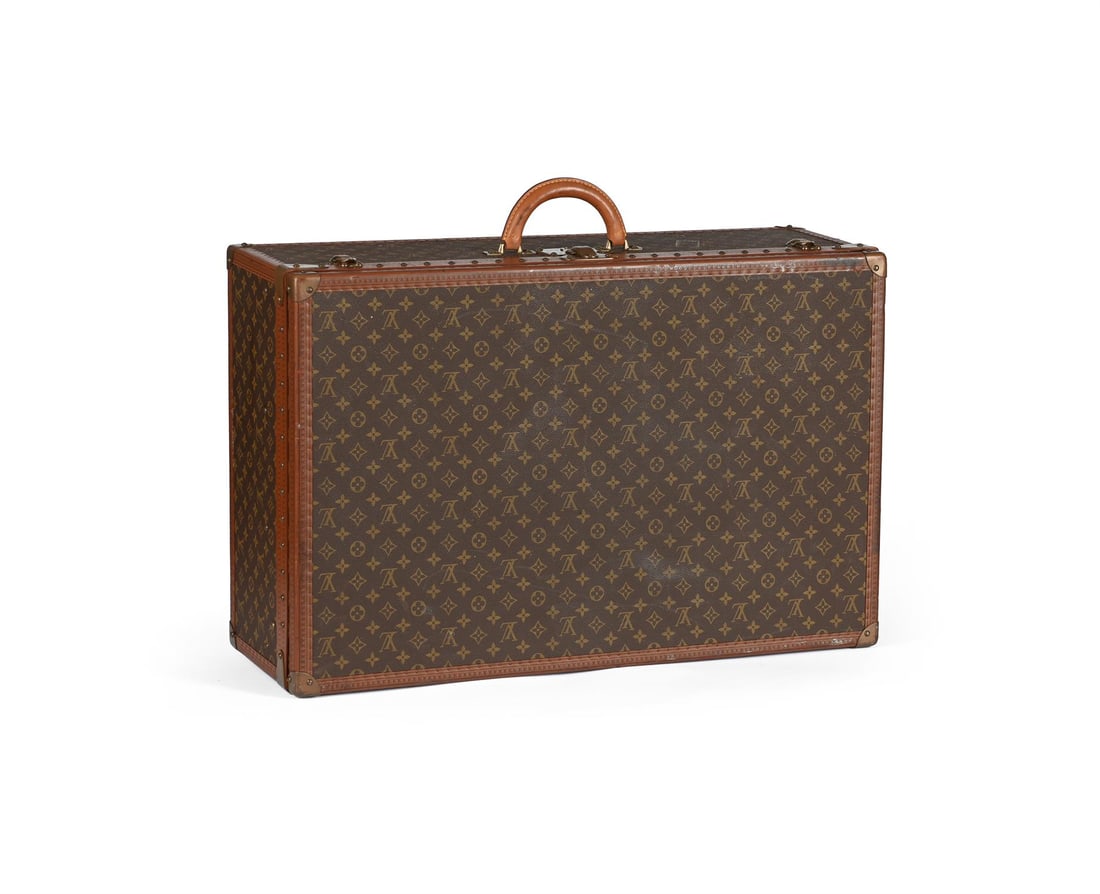 LOUIS VUITTON, MONOGRAM, A VINTAGE COATED CANVAS HARD SUITCASE (1 of 6)