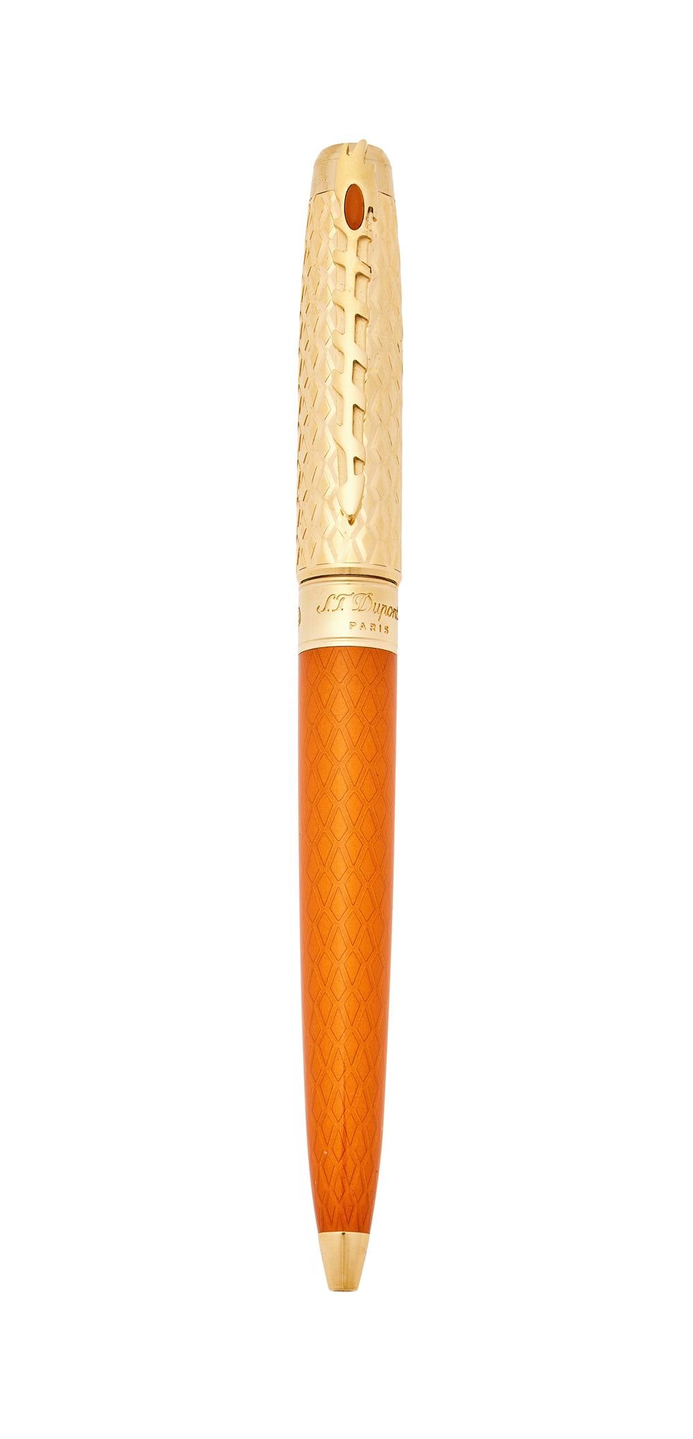 S. T. DUPONT, GAME OF THRONES 'FIRE', AN ORANGE BALLPOINT PEN (1 of 2)