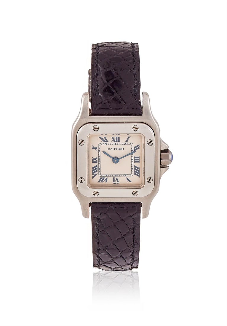Y CARTIER, SANTOS GALBEE, REF. 1565, A LADY 'S STAINLESS STEEL WRISTWATCH (1 of 1)