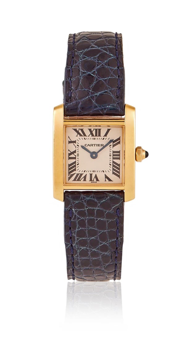 Y CARTIER, TANK FRANCAISE, REF. 1820, AN 18 CARAT GOLD WRISTWATCH (1 of 1)